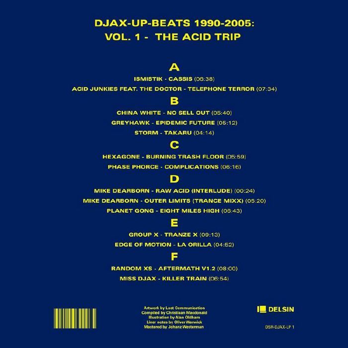 Djax Up Beats 1990-2005: Volume 1 The Acid Trip 3xLP