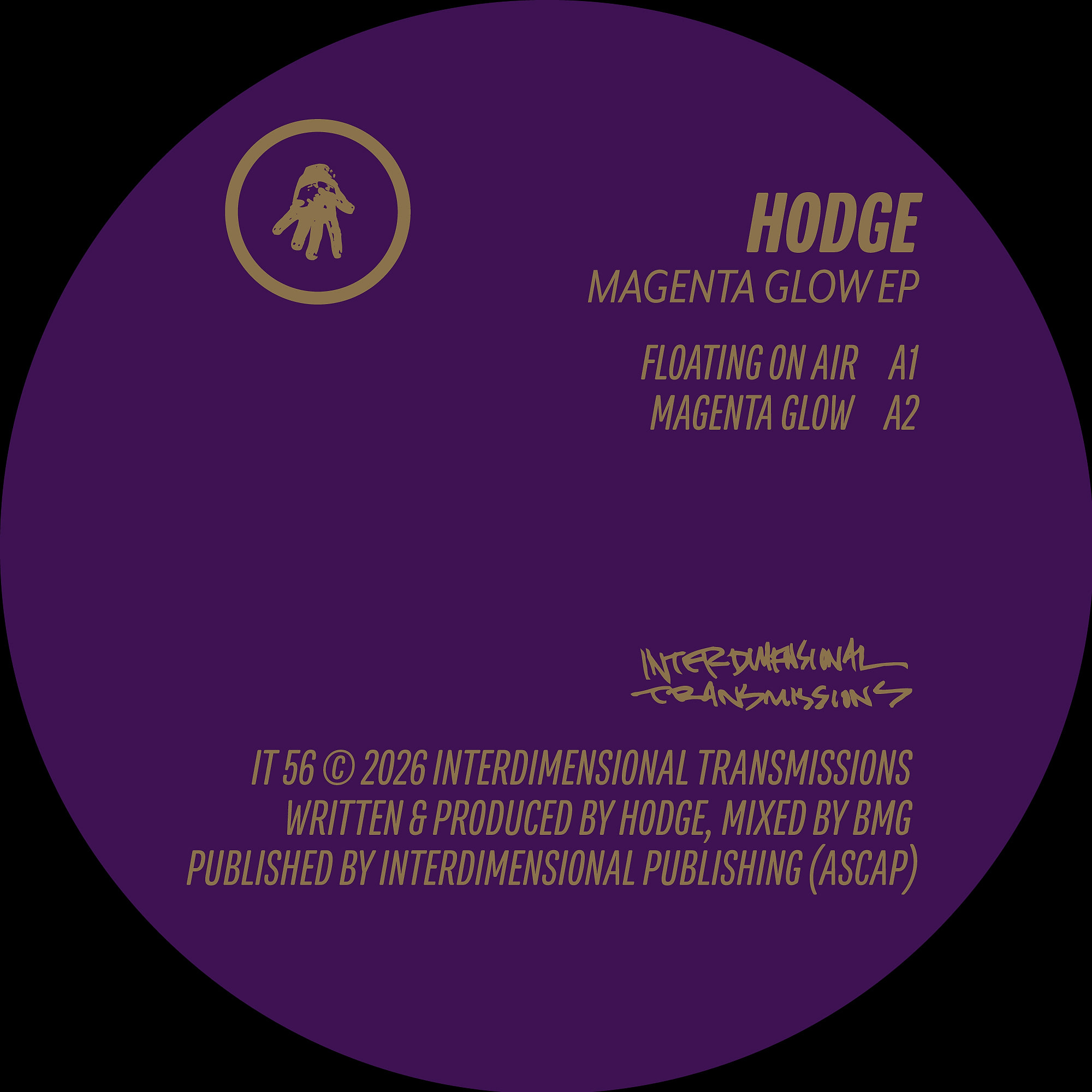 Hodge - Magenta Glow EP | Interdimensional Transmissions (IT056)
