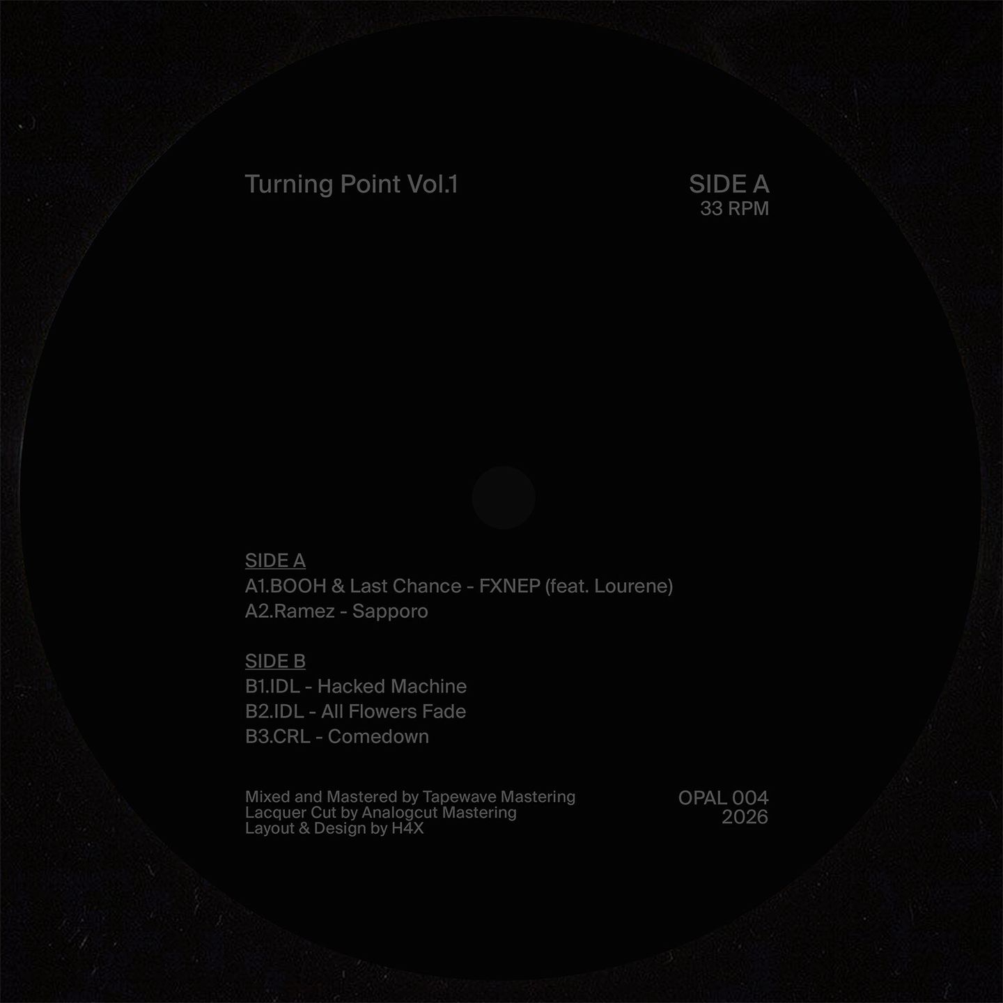 Various Artists - TURNING POINT VOL.1 | Opal Records (OPAL004) - main