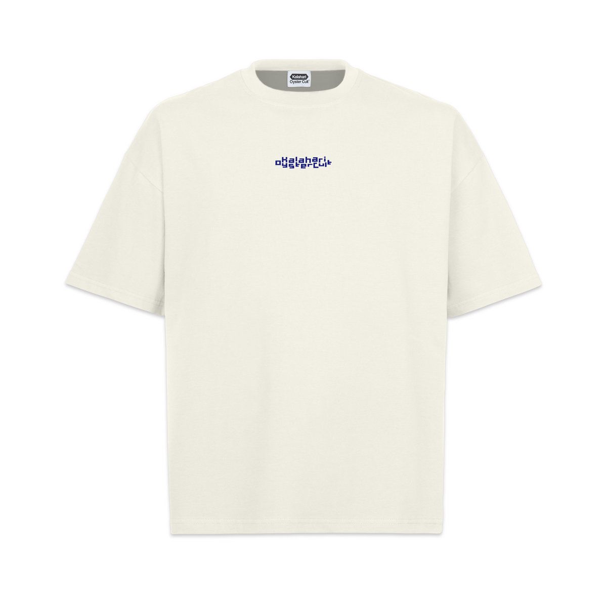 Kalahari Oyster Cult - KOC Logo Embroidered/Oversized T-Shirt in Vintage White - 2 Kalahari Oyster Cult - KOC Logo Embroidered/Oversized T-Shirt in Vintage White - 2