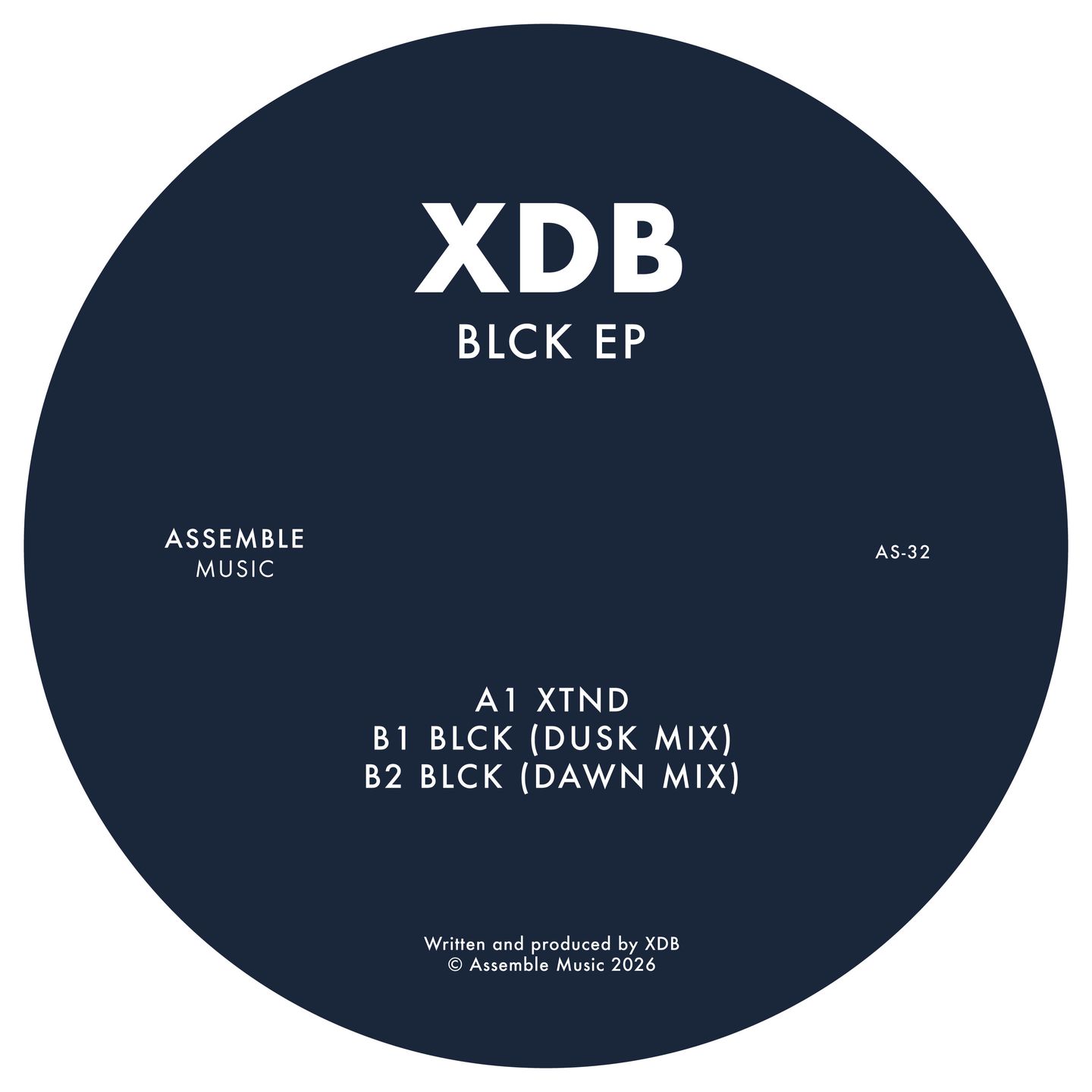 XDB - BLCK EP | Assemble Music (AS-32) XDB - BLCK EP | Assemble Music (AS-32)