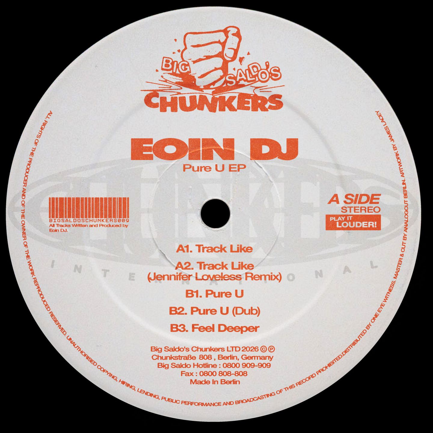 Eoin DJ - Pure U | Big Saldo's Chunkers (BSC009) - 2
