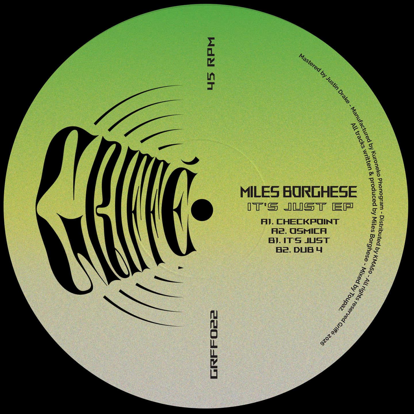 Milès Borghese - It's Just EP | Griffé (GRFF022)