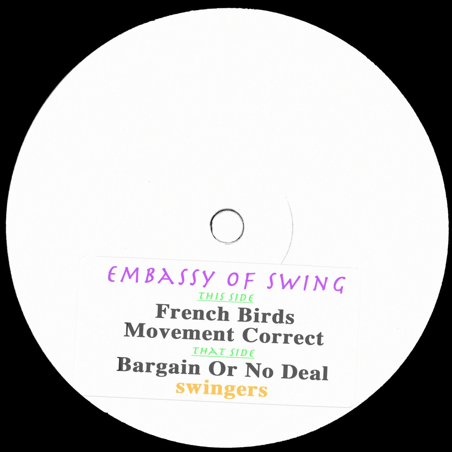 Embassy Of Swing - SWINGIN-WAX-0002 | Swingers (SWINGIN-WAX-0002)
