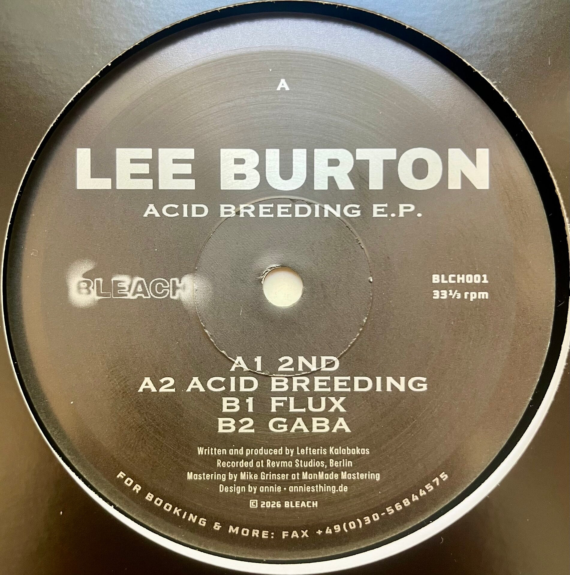 Lee Burton - Acid Breeding | BLEACH (BLCH001) - main