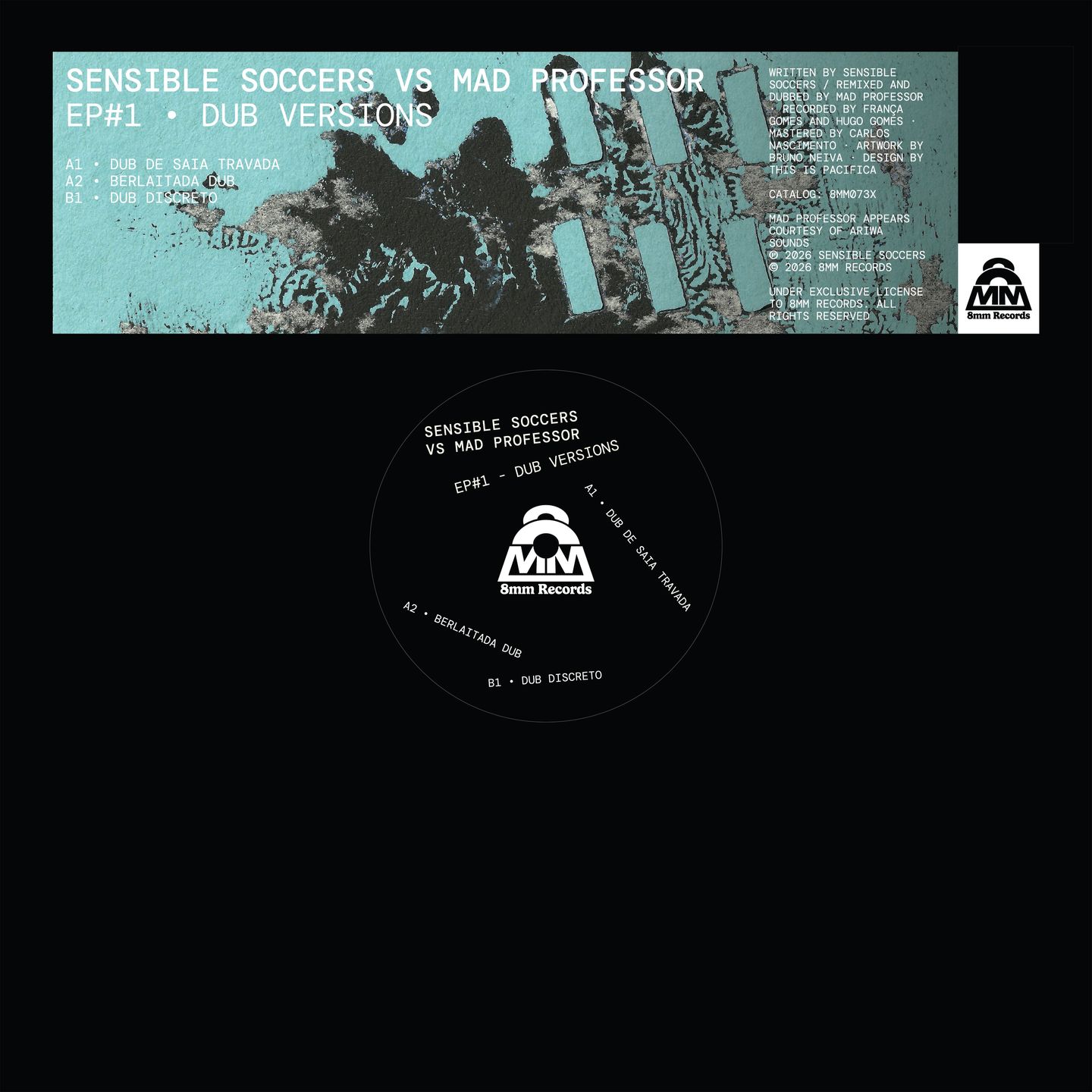 Sensible Soccers  &  vs  &  Mad Professor - Ep#1 - Dub Versions | 8mm Records (8mm073x)