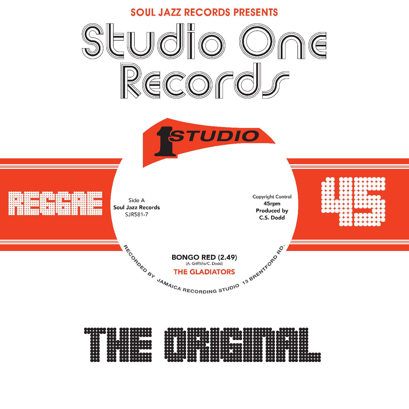 The Gladiators - Bongo Red | Soul Jazz Records (SJR581-7)
