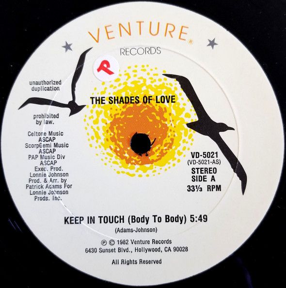 Shades Of Love - Keep In Touch (Body To Body) | Venture Records (VD-5021) Shades Of Love - Keep In Touch (Body To Body) | Venture Records (VD-5021)
