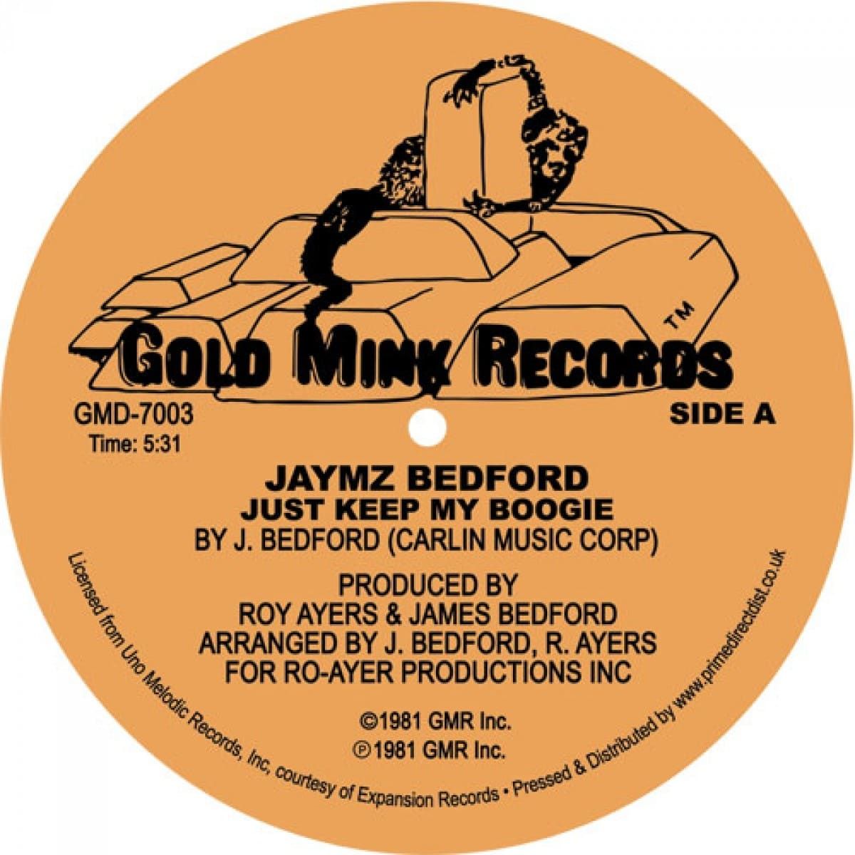 James Bedford - Just Keep My Boogie | Gold Mink Records (GMD-7003) James Bedford - Just Keep My Boogie | Gold Mink Records (GMD-7003)