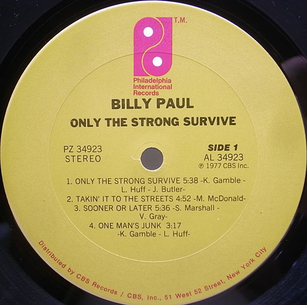 Billy Paul - Only The Strong Survive | Philadelphia International Records (PS 12004) Billy Paul - Only The Strong Survive | Philadelphia International Records (PS 12004)