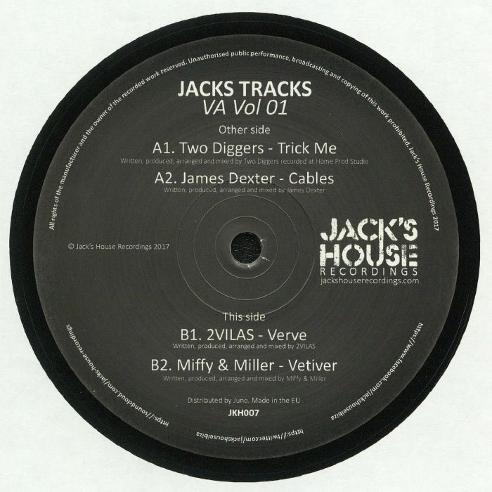 Various - Jacks Tracks VA Vol 01 | Jack's House Recordings (JKH007) - 2