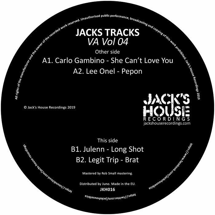 Various - Jacks Tracks VA Vol 04 | Jack's House Recordings (JKH016) - 2
