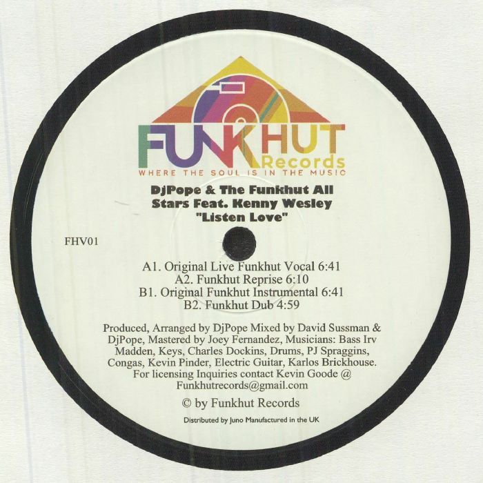 DjPope  &  The Funkhut All Stars  &  Kenny Wesley - Listen Love | Funkhut Records (FH023)