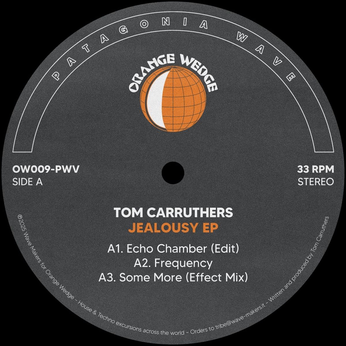 Tom Carruthers - Jealousy EP | Orange Wedge (OW009-PWV)