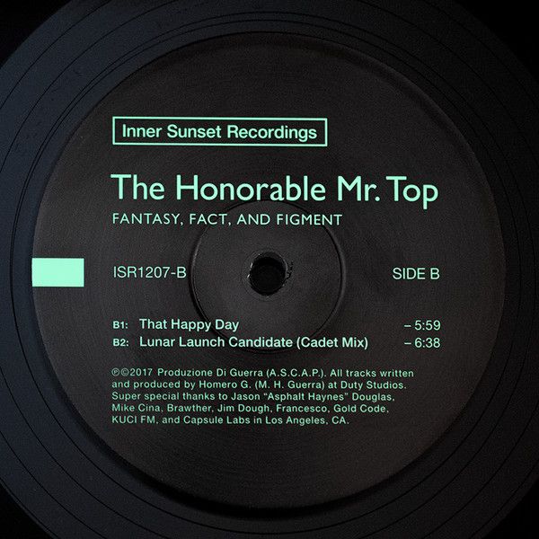 The Honorable Mr. Top - Fantasy, Fact, and Figment | Inner Sunset Recordings (ISR1207) - 2