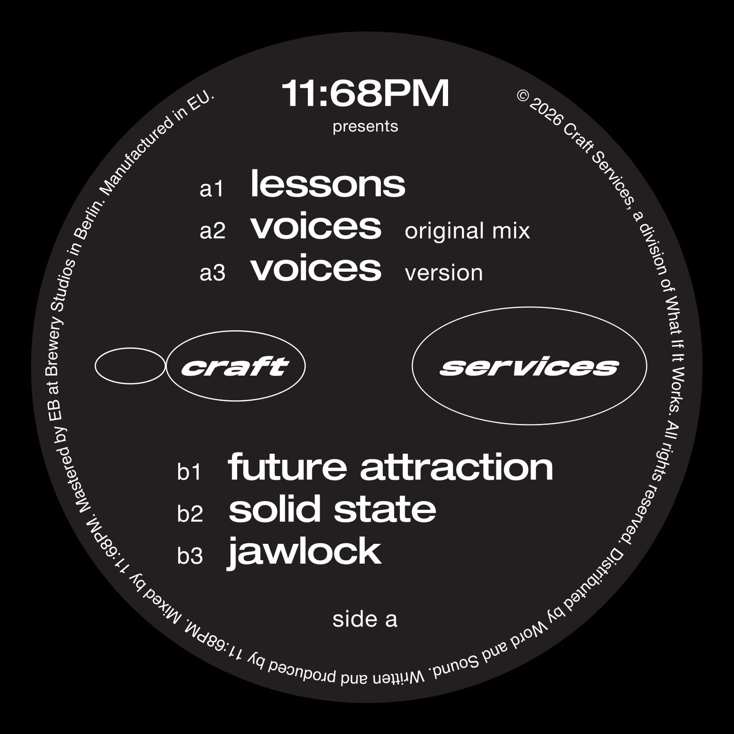 11:68PM - Craft Services 001 | Craft Services (CS001) 11:68PM - Craft Services 001 | Craft Services (CS001)