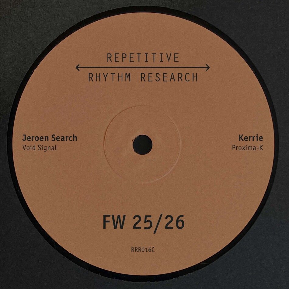 Jeroen Search  &  Kerrie  &  Marcel Dettmann  &  Peder Mannerfelt - FW 25/26 CD | Repetitive Rhythm Research (RRR016CD)