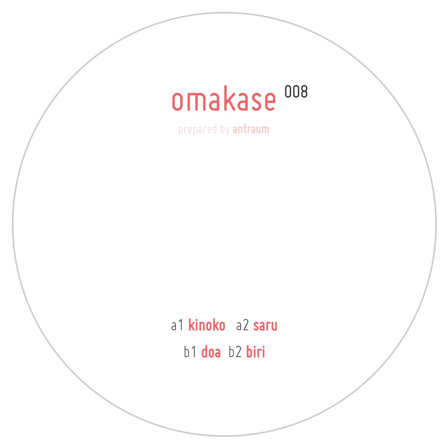 Anton  &  Antraum  &  Traumer - OMAKASE 008 | Omakase (OMAKASE008) - 2