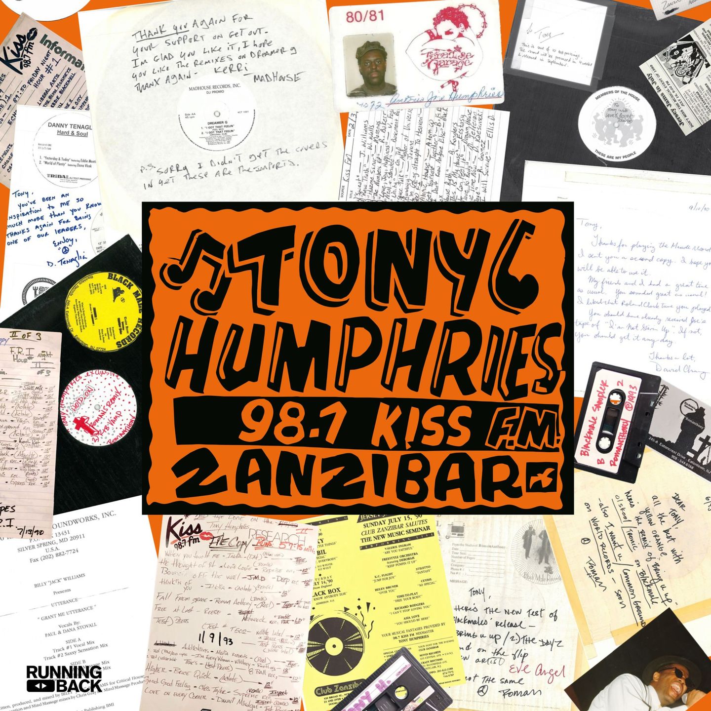 Tony Humphries - Running Back Mastermix: Kiss FM Zanzibar Years Vinyl Part 2 (3LP) | Running Back (RBTHKISS-LP2)