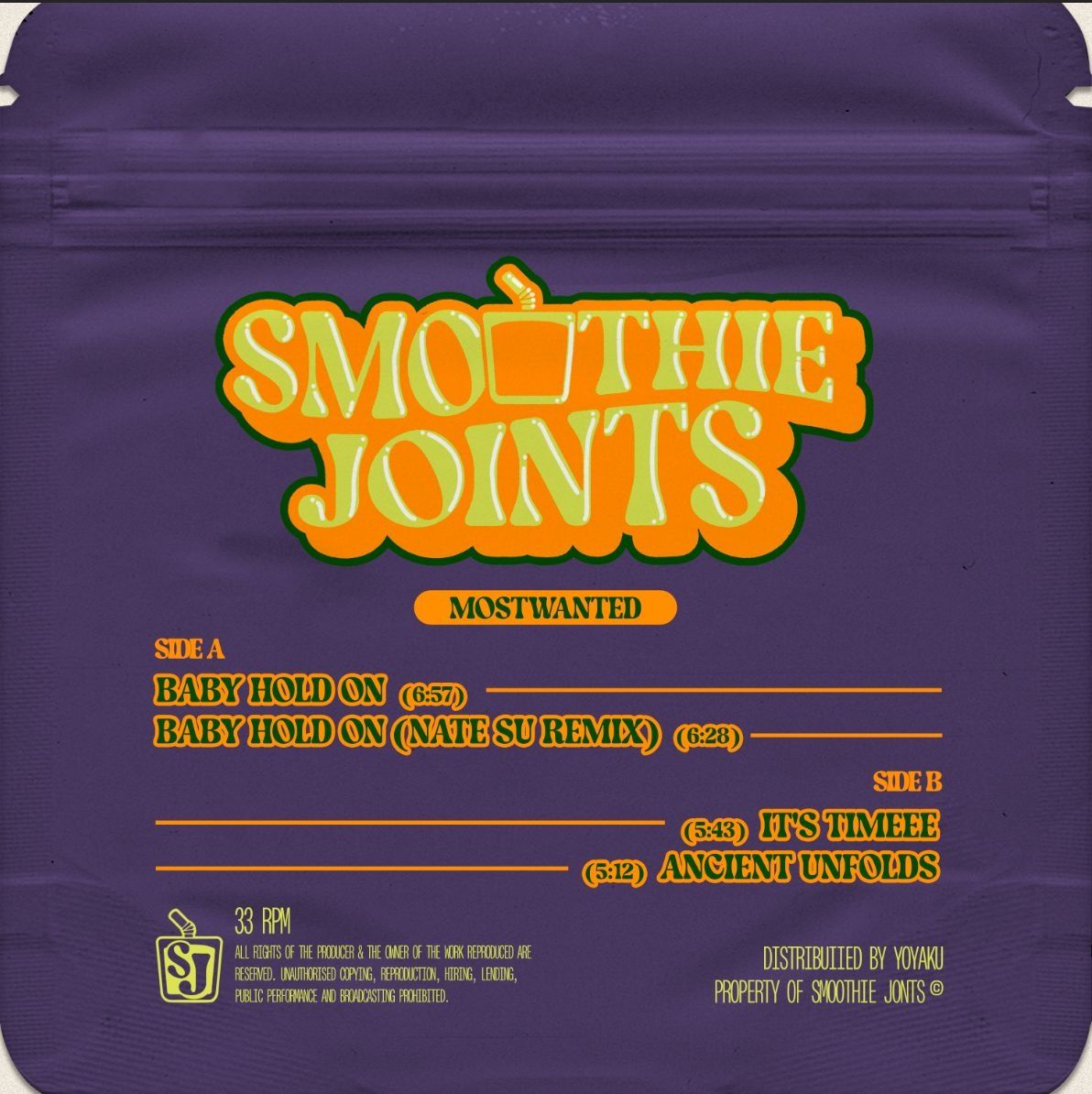 MostWanted  &  Nate S.U - Secret Breakfast | Smoothie Joints (SJ001) - 2