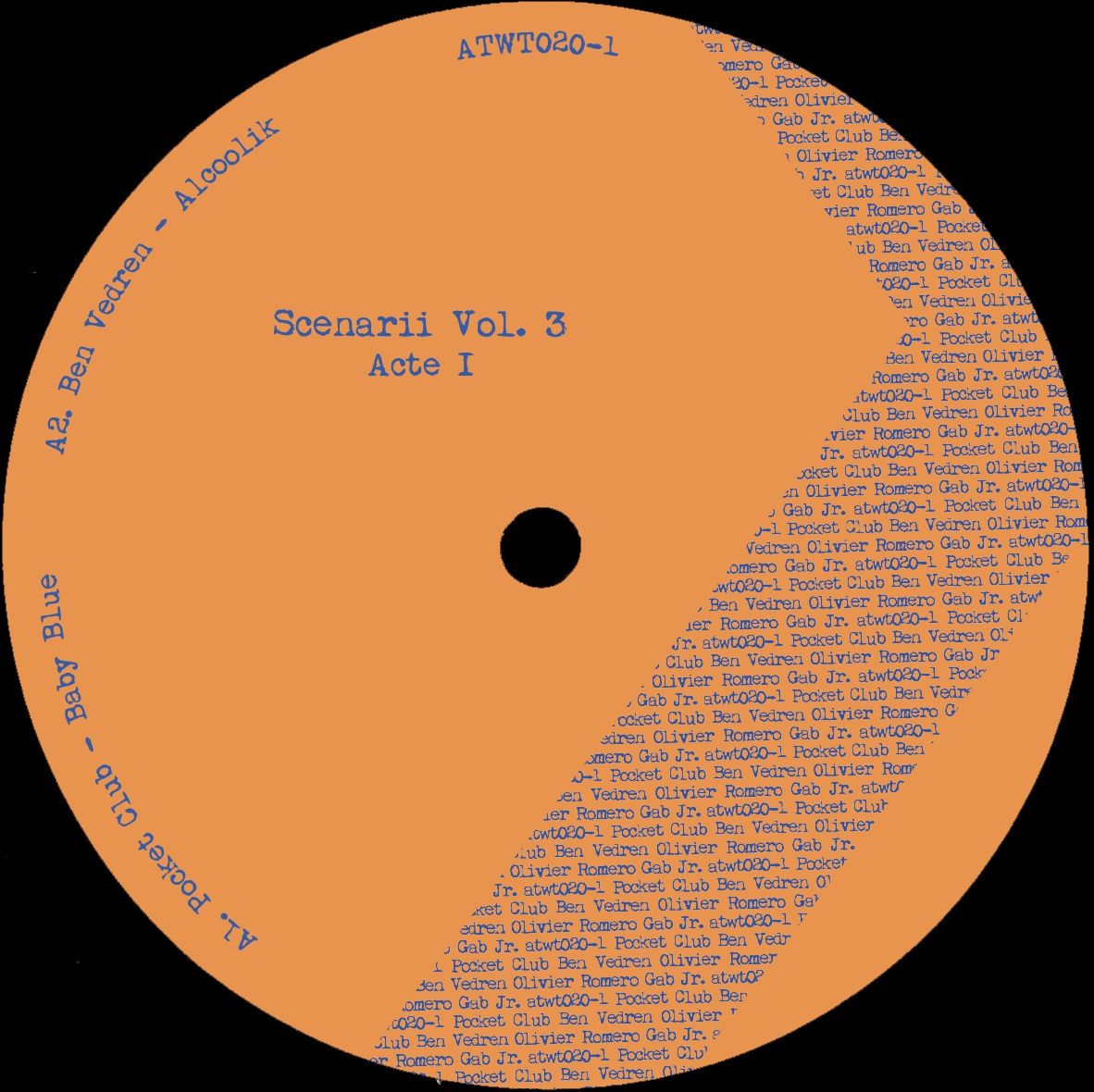 Pocket Club  &  Ben Vedren  &  Gab Jr.  &  Olivier Romero - Scenarii Vol.3 – Acte I | Automatic Writing (ATWT020-1) - 3