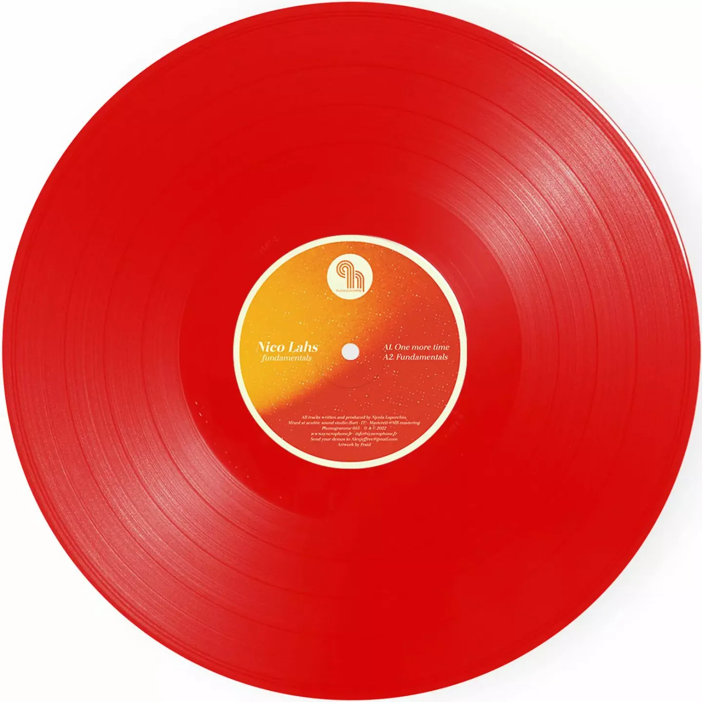 Nico Lahs - Fundamentals EP (Red Color Limited Vinyl) | Phonogramme (PHONOGRAMME33) - 2