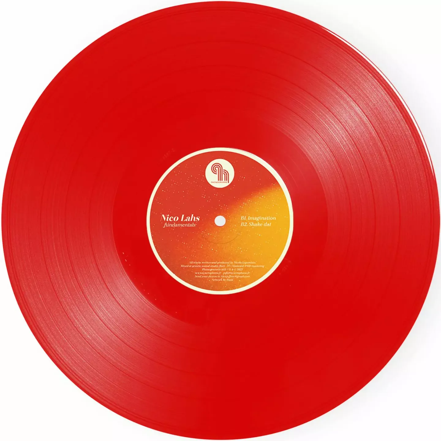 Nico Lahs - Fundamentals EP (Red Color Limited Vinyl) | Phonogramme (PHONOGRAMME33)