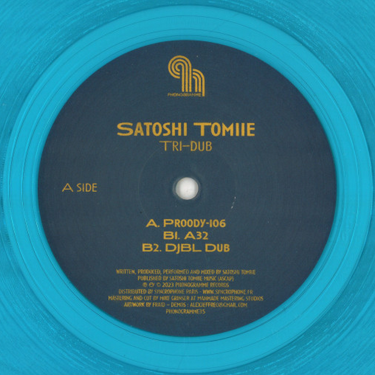 Satoshi Tomiie - Tri-Dub (Crystal Blue Vinyl) | Phonogramme (PHONOGRAMME35)