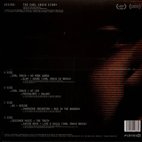 Carl Craig - Desire: The Carl Craig Story (2LP) | Planet E (PLE65413-6) - 2 Carl Craig - Desire: The Carl Craig Story (2LP) | Planet E (PLE65413-6) - 2