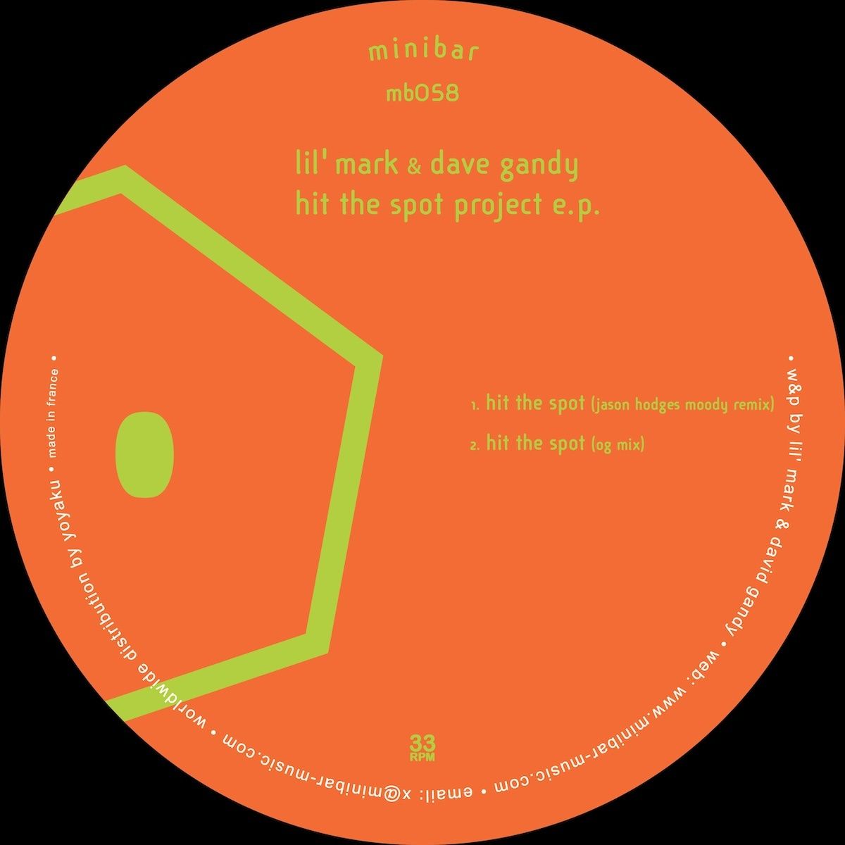 Lil' Mark , Dave Gandy - Hit The Spot Project E.P. | Minibar (MB058)