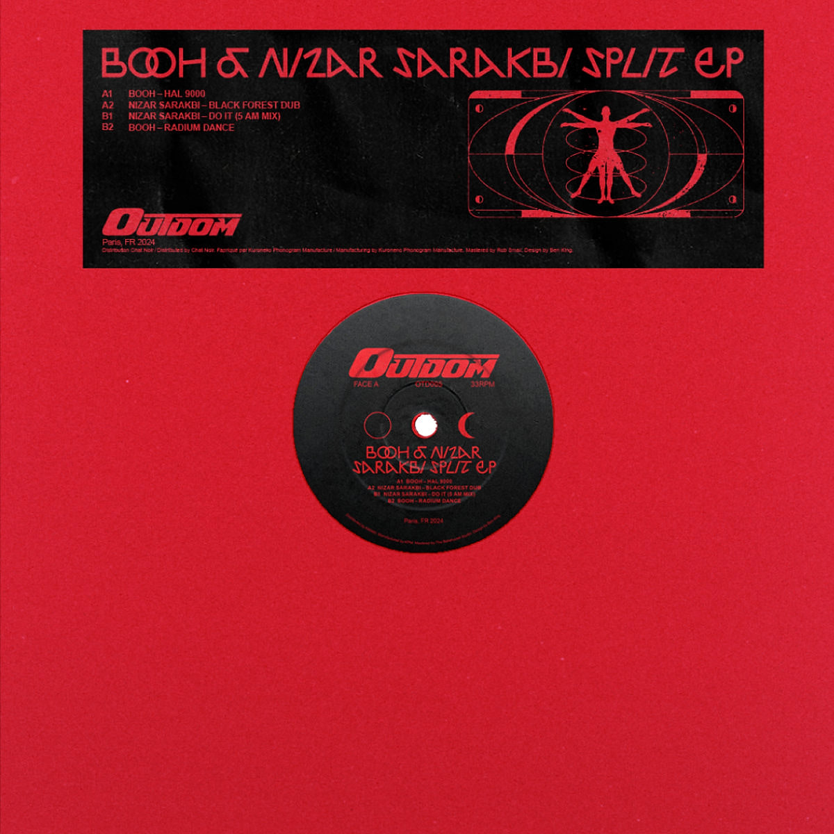 BOOH , Nizar Sarakbi - Split EP | Outdom Records (OTD005) BOOH , Nizar Sarakbi - Split EP | Outdom Records (OTD005)
