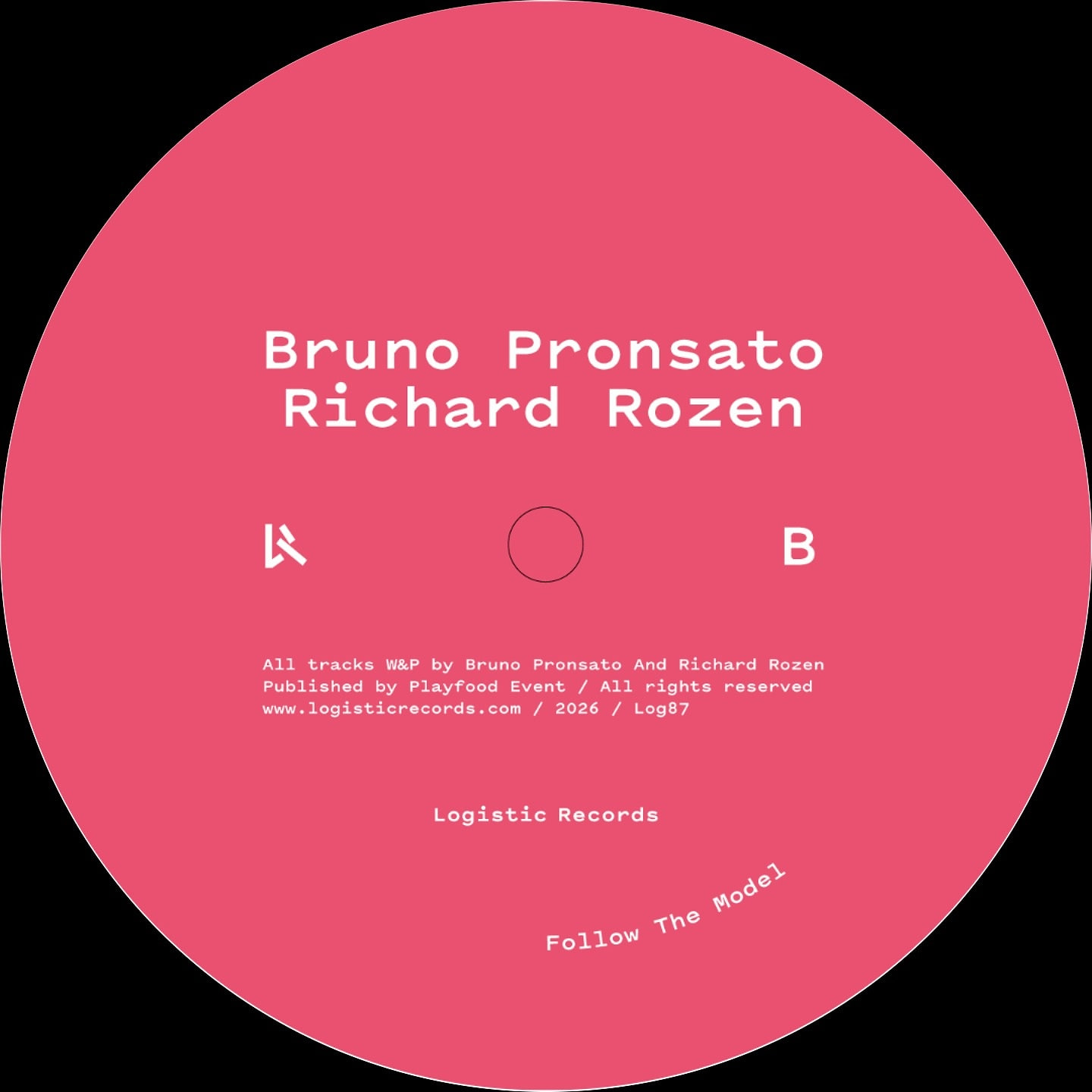 Bruno Pronsato  &  Richard Rozen - EP 2 | Logistic Records (LOG87)