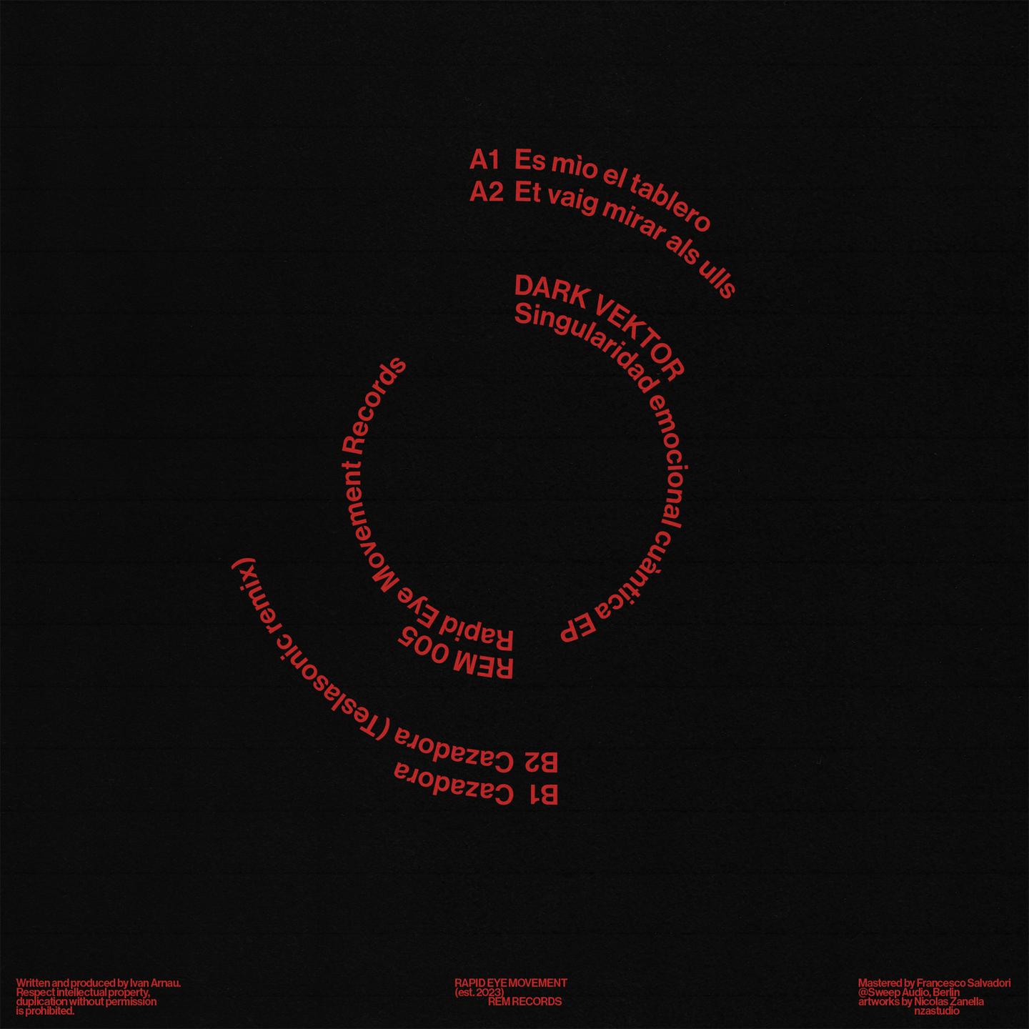 Dark Vektor - Singularidad Emocional Cuántica EP (REM005) | REM Records (REM005) - 2