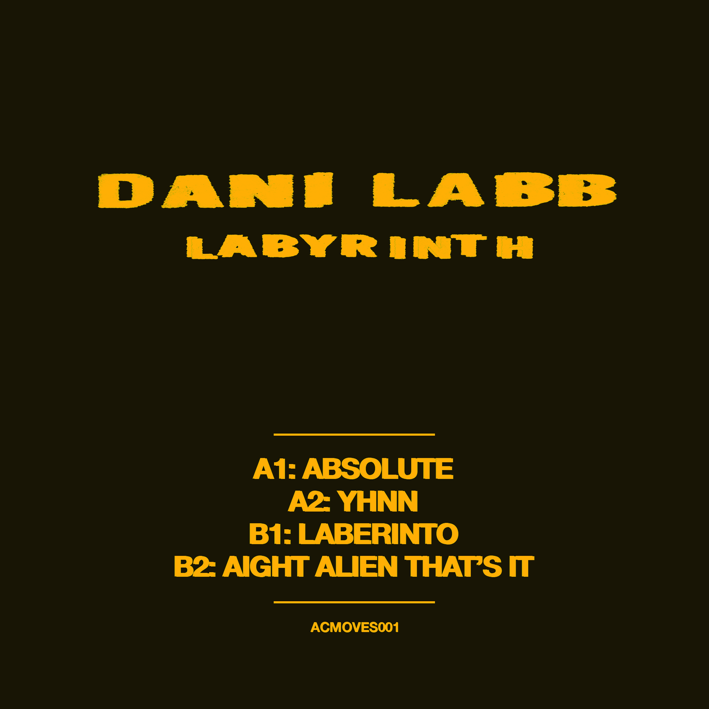Dani Labb - Labyrinth | Acrylic Moves (ACMOVES001) | Acyrlic Moves (ACMOVES001) - 2