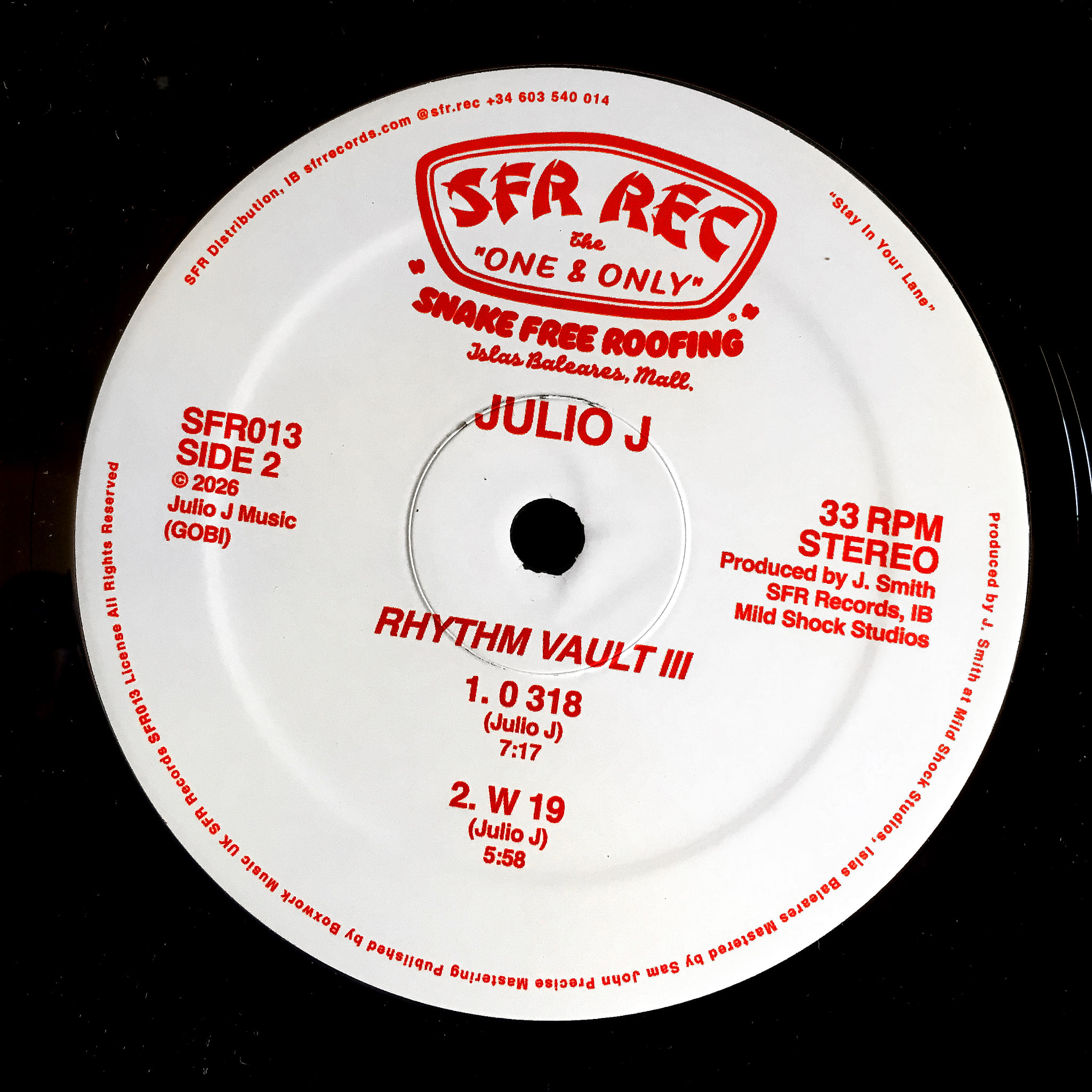 Julio J - Rhythm Vault 3 | SFR Records (SFR013) | SFR Records (SFR013)