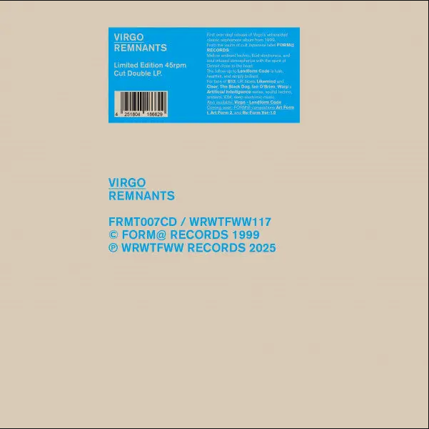 Virgo - Remnants | WRWTFWW Records Switzerland (WRWTFWW 117) Virgo - Remnants | WRWTFWW Records Switzerland (WRWTFWW 117)