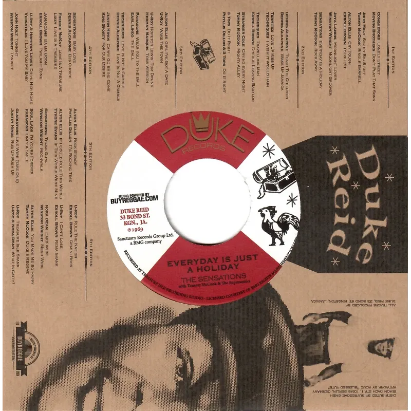 The Sensations , Tommy McCook & The Supersonics / Tommy McCook & The Supersonics - Everyday Is Just A Holiday / Rock Away | Duke Records (none)