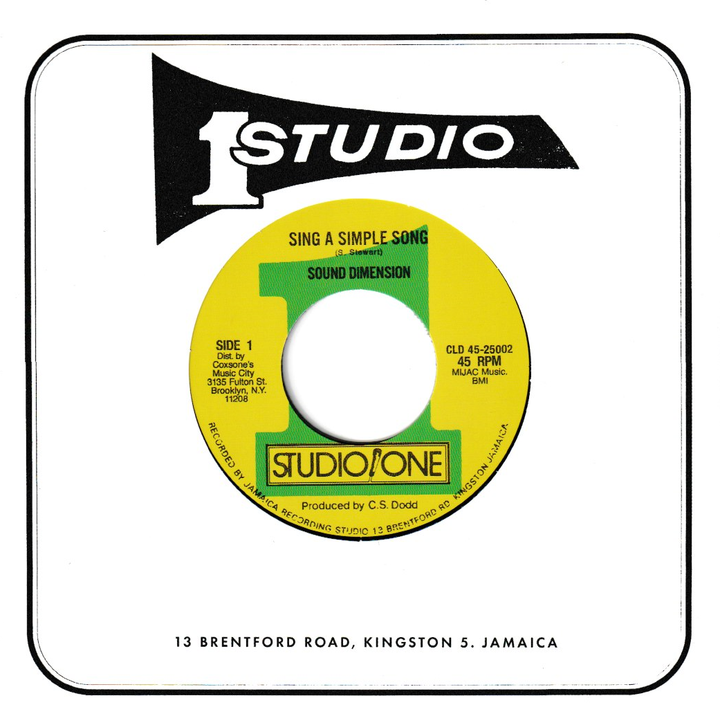 Sound Dimension / Merlene Webber - Sing A Simple Song / How Nice It Is | Studio One (CLD 45-25002)