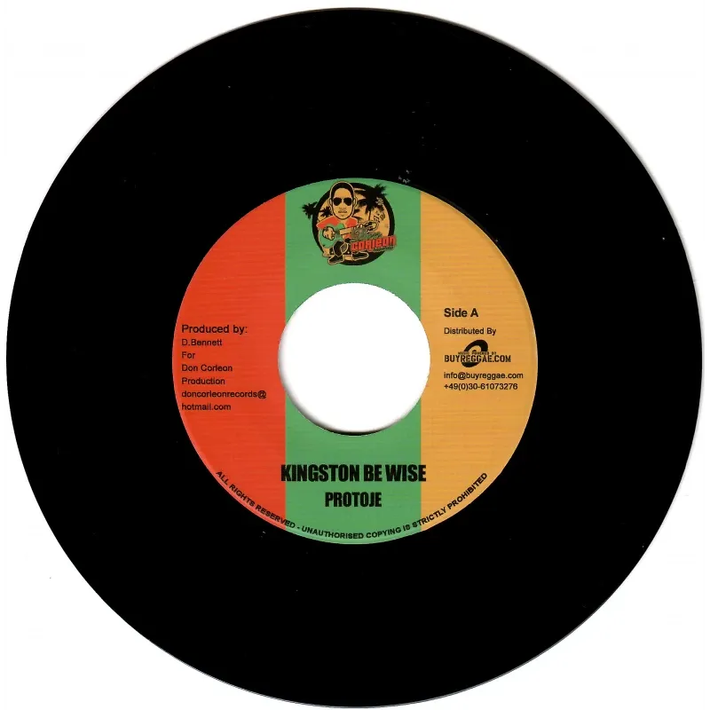 Protoje - Kingston Be Wise | Don Corleon Records (DCR EU 018) - main