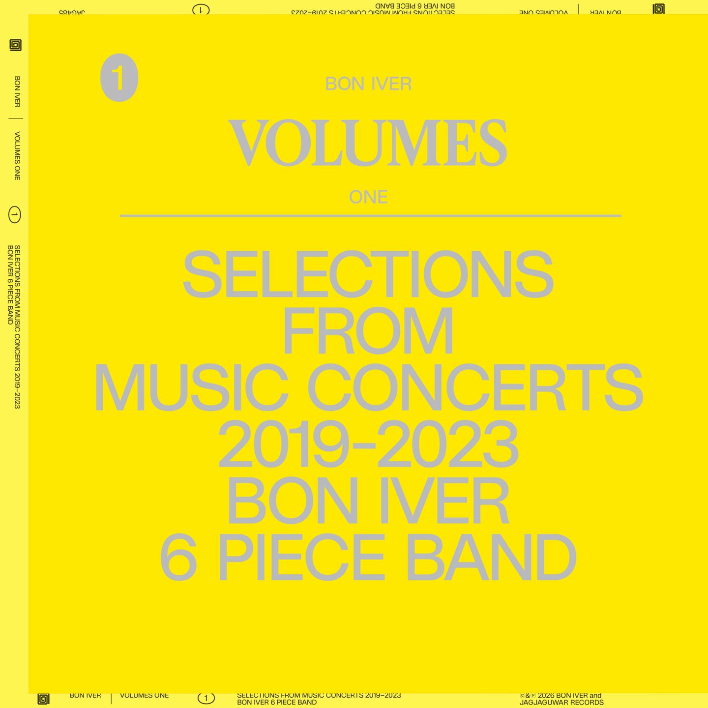 Bon Iver - Volumes : One "Slections From Music Concerts 19-23 6 Pieces Band" | Jagjaguwar () - main Bon Iver - Volumes : One "Slections From Music Concerts 19-23 6 Pieces Band" | Jagjaguwar () - main