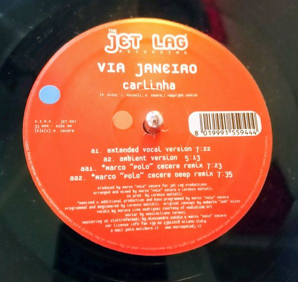 Via Janeiro - Carlinha | Jet Lag Recordings (JET 007) - main Via Janeiro - Carlinha | Jet Lag Recordings (JET 007) - main