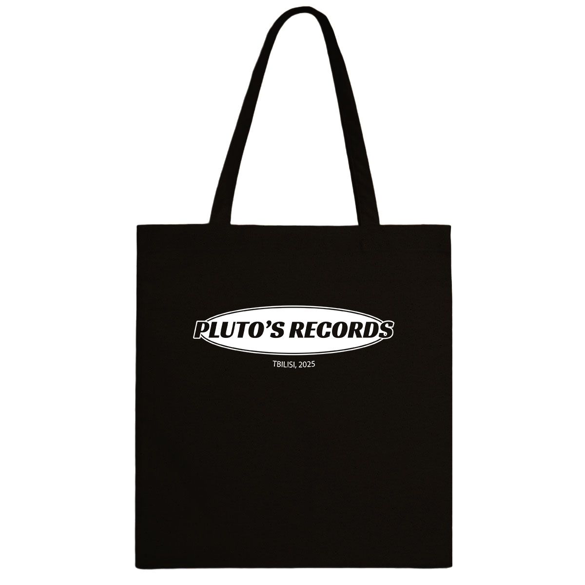 Pluto's Records - Oval Logo Tote Bag - Black - main