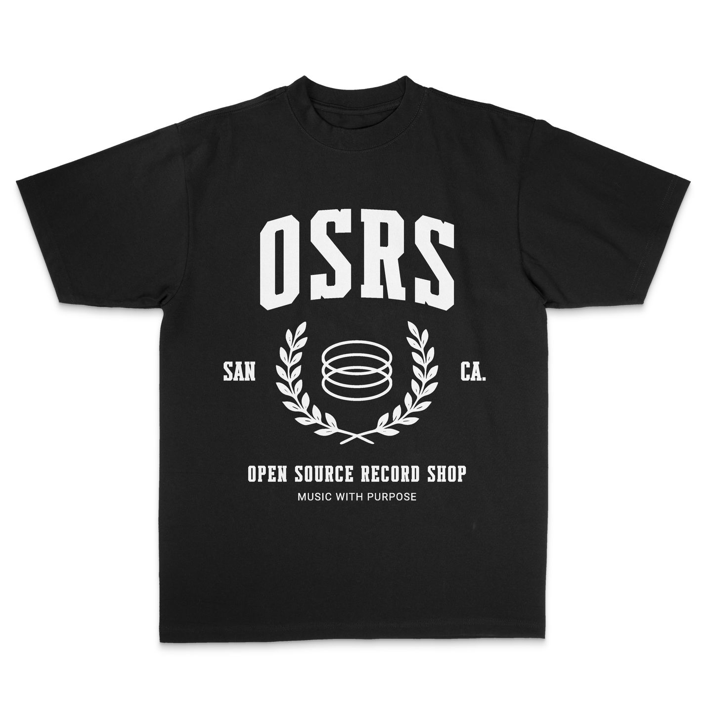 Open Source Record Shop - Varsity T - main