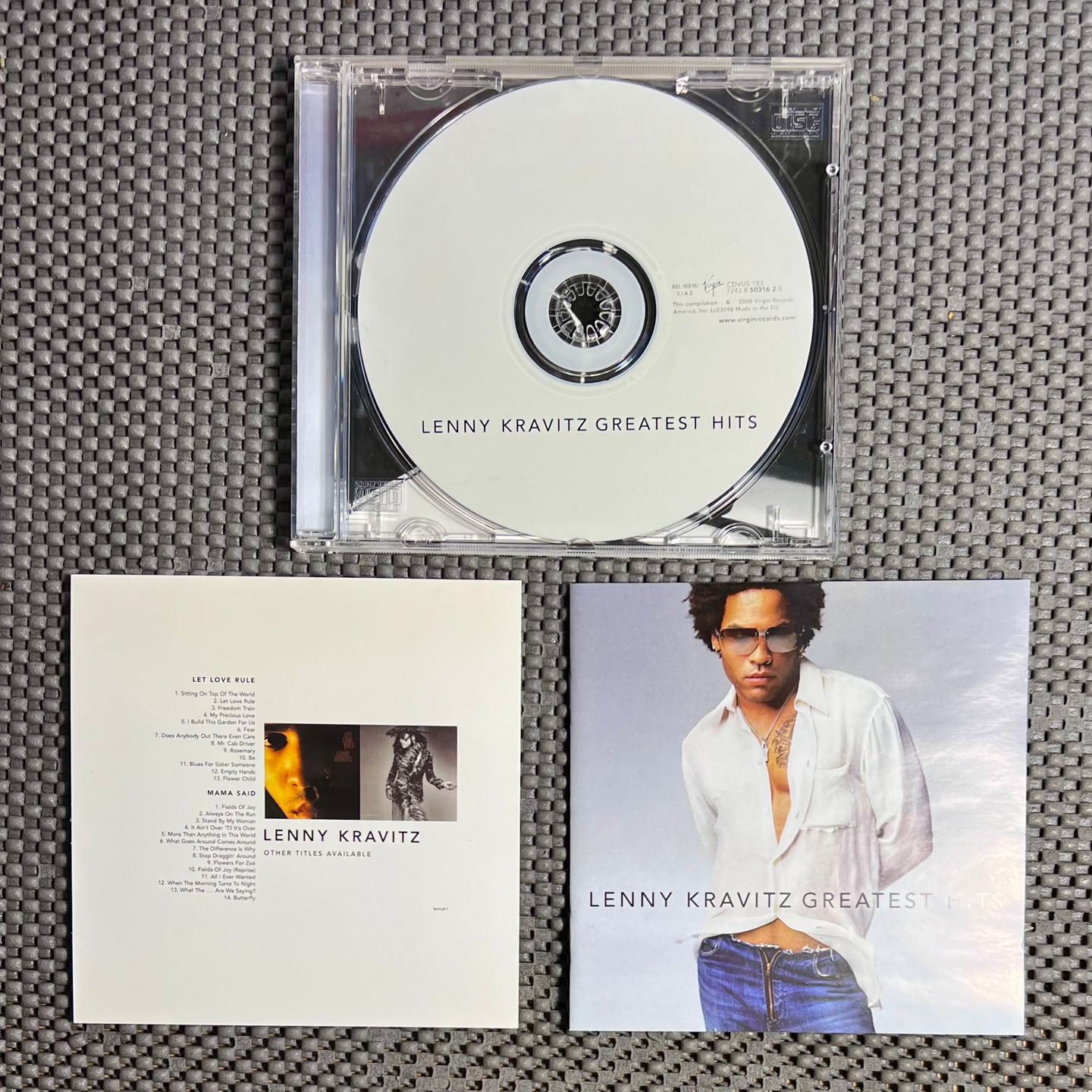Lenny Kravitz - Greatest Hits [CD - 1st EU Ed. 2000 - Virgin CDVUS 183 - Mint with card] Rock | Virgin (CDVUS 183) - 3