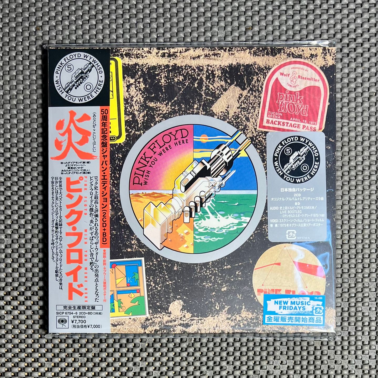 Pink Floyd - Wish You Were Here [2xCD + Blu-ray - Remastered - 50th Anniversary Japan Edition - Columbia – 2025 - SICP 6754~6 - Mint & Sealed] Prog Rock | Columbia (SICP 6754~6) - main