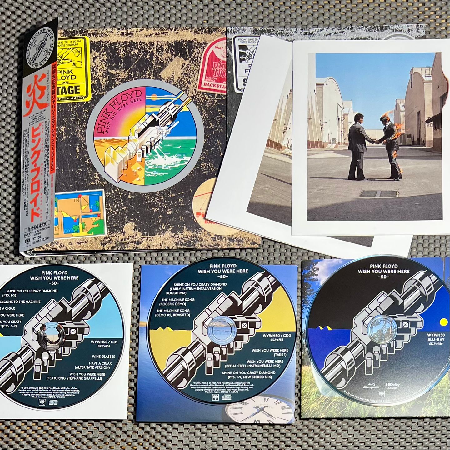 Pink Floyd - Wish You Were Here [2xCD + Blu-ray - Remastered - 50th Anniversary Japan Edition - Columbia – 2025 - SICP 6754~6 - Mint & Sealed] Prog Rock | Columbia (SICP 6754~6) - 3