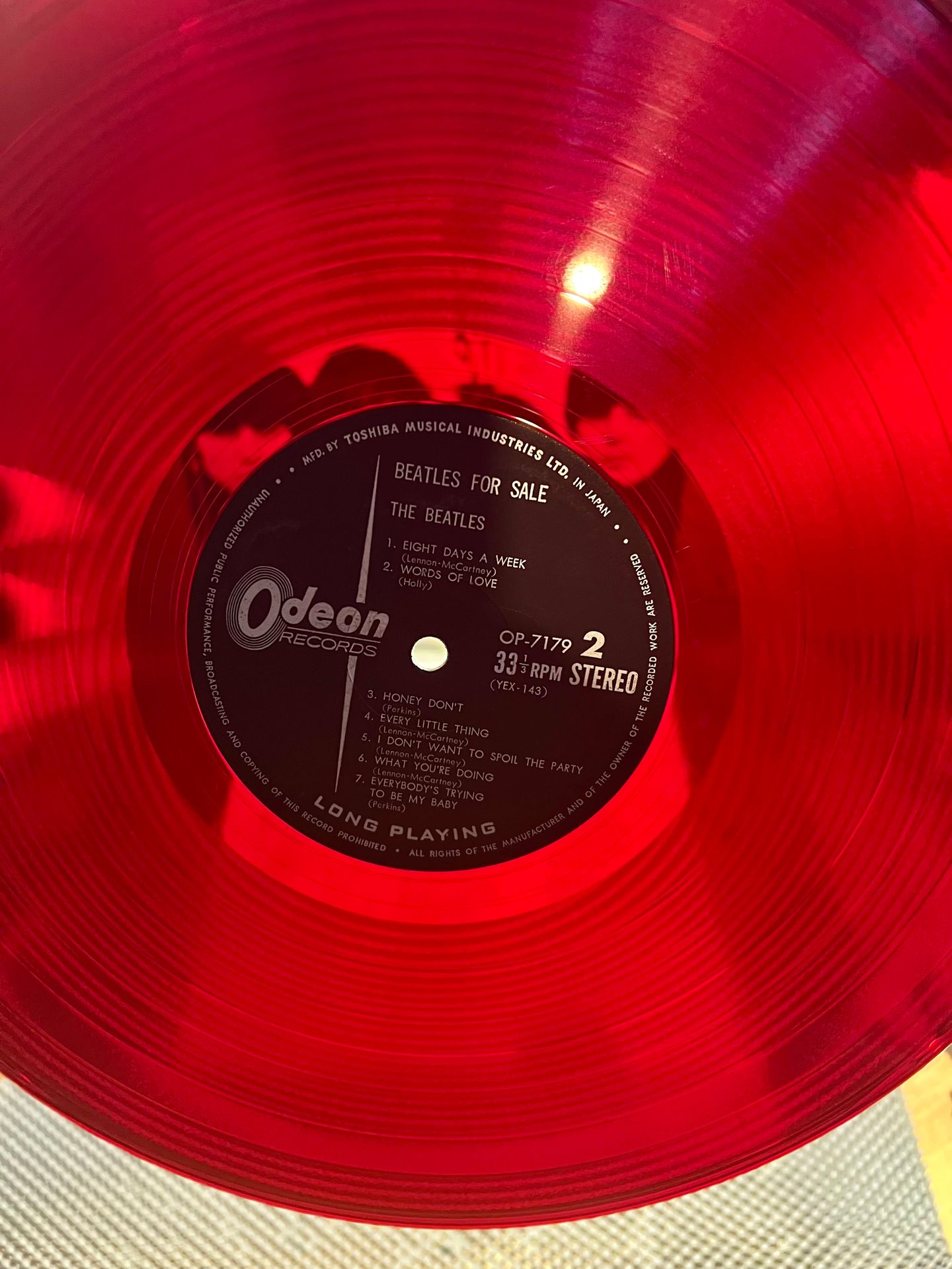 The Beatles - Beatles For Sale [Vinyl LP - 1st Japan Press - 1965 - Red Everclean Odeon OP 7179 - VG to VG+ no Obi with Insert] Rock | Odeon (OP 7179) - 4