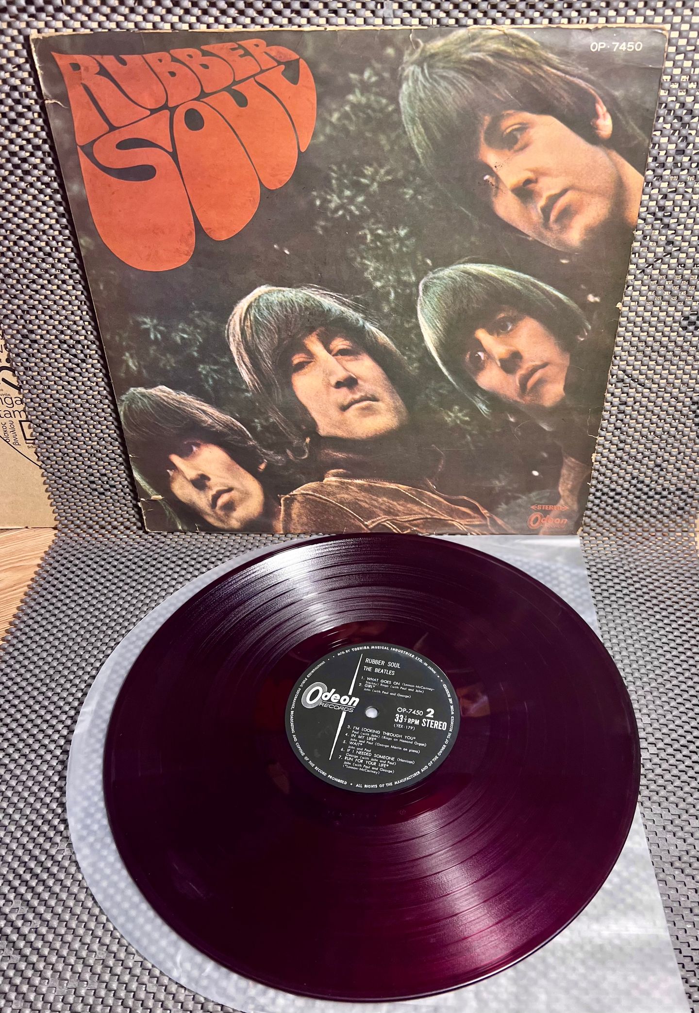 The Beatles - Rubber Soul [Vinyl LP - 1st Japan Press - 1966 - Odeon OP·7450 Red Everclean - VG/VG no Obi, No Insert] Rock | Odeon (OP·7450) - 2