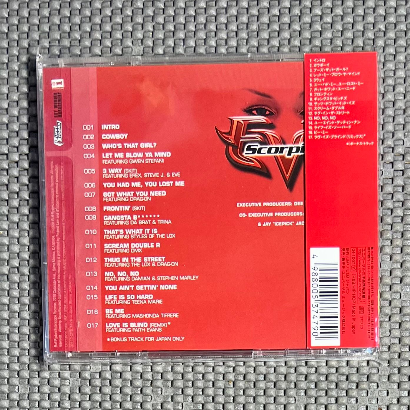 Eve - Scorpion [CD - Japan Ed. 2004 - Interscope UICY-9776 - NM/Mint with Obi & Insert] Hip Hop | Interscope Records (UICY-9776) - 2