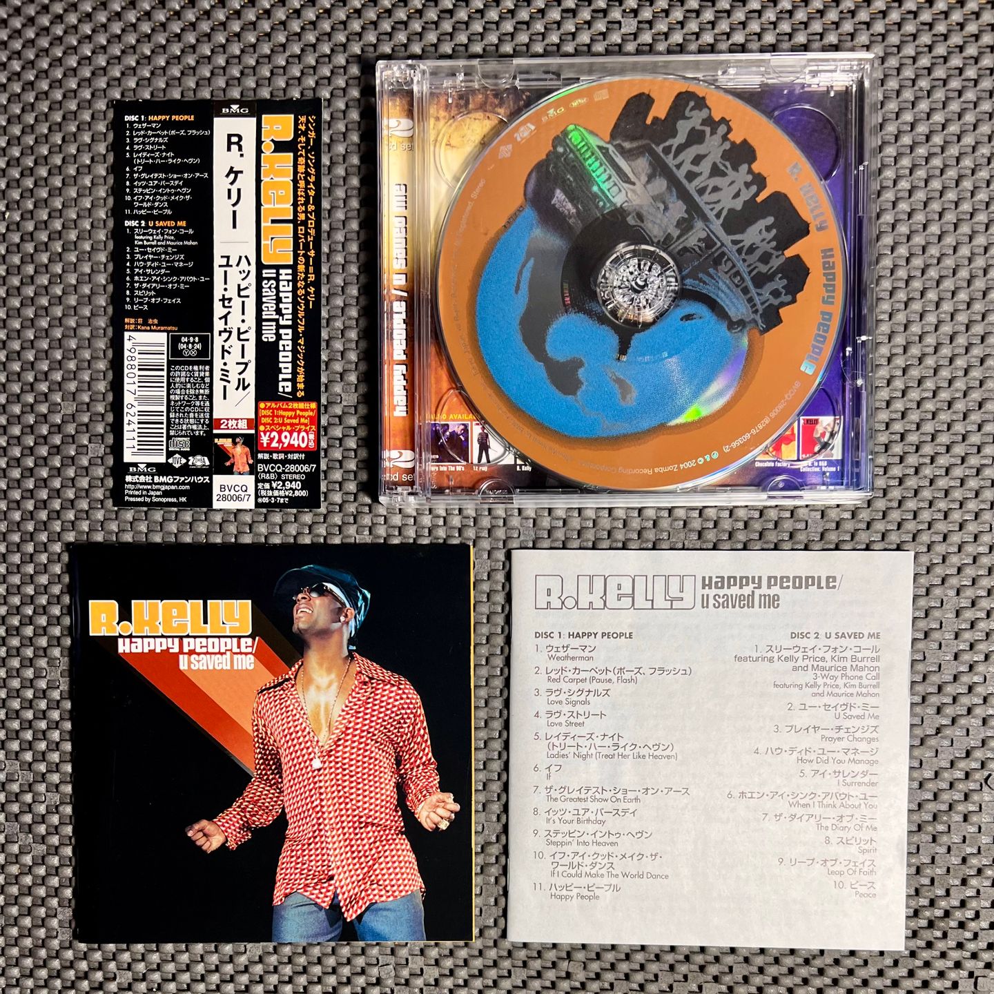R. Kelly - Happy People / U Saved Me [2x CD - 1st Japan Press - 2004 - Jive BVCQ-28006/7 - NM/NM with Obi & Insert] Rap RnB | Jive (BVCQ-28006/7) - 4